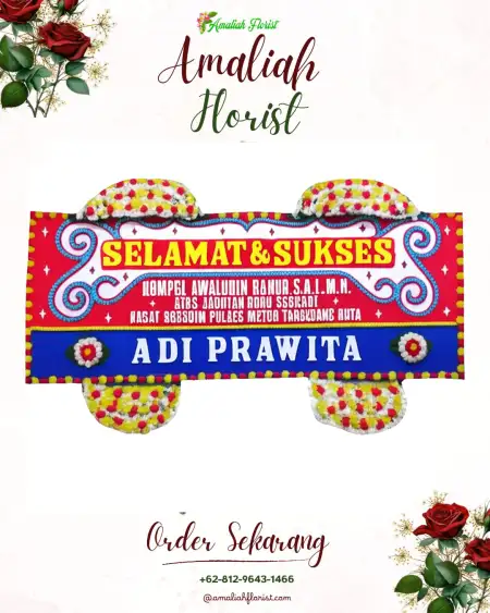 Papan Bunga Ucapan Selamat Gonilan